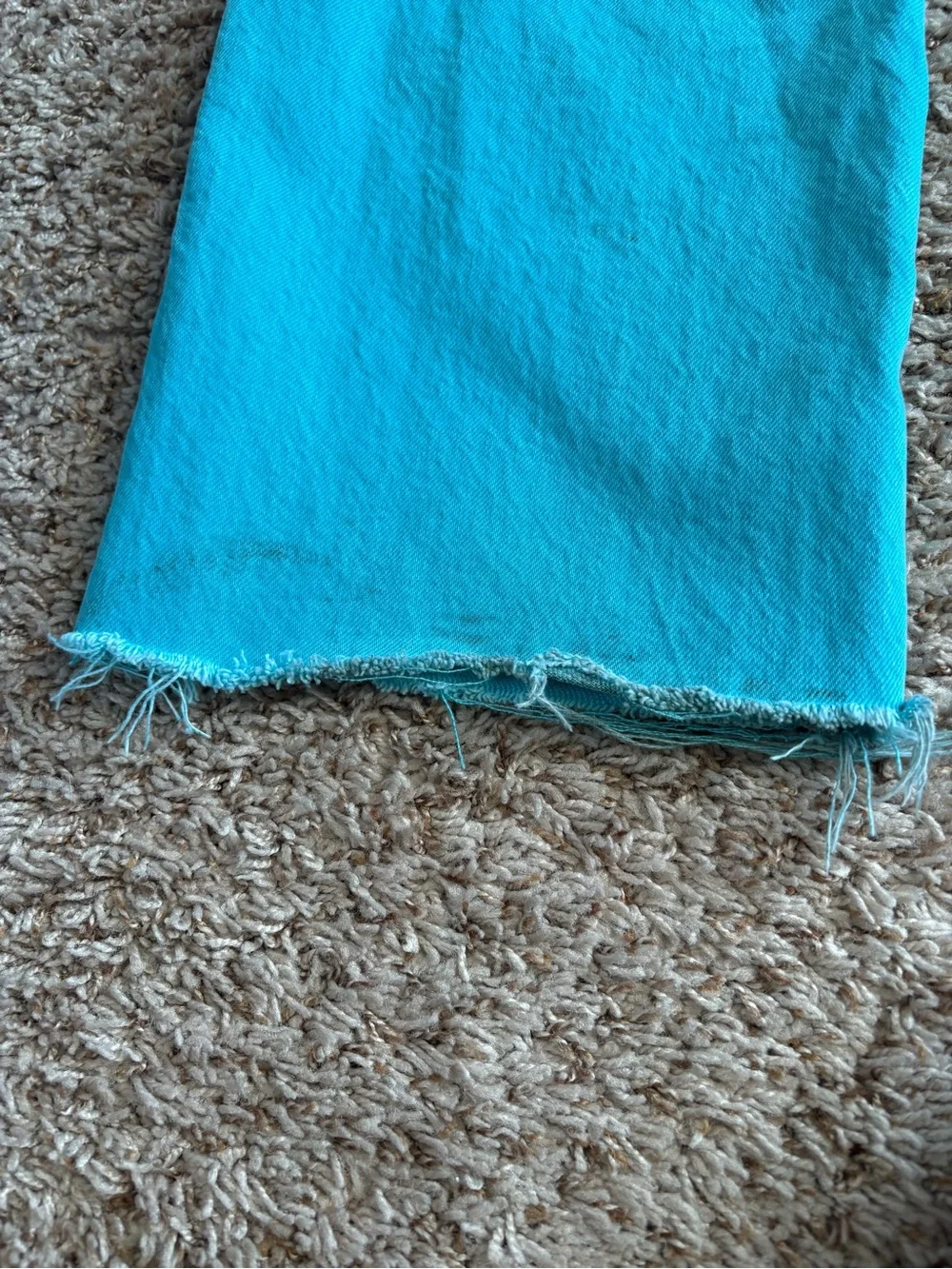 Zara Bright Turquoise Wide-Leg Women's Jeans